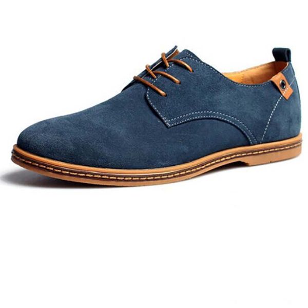 

masorini fashion men suede leather casual shoes men spring autumn tide brand designer casual shoes lace up ww-458, Black