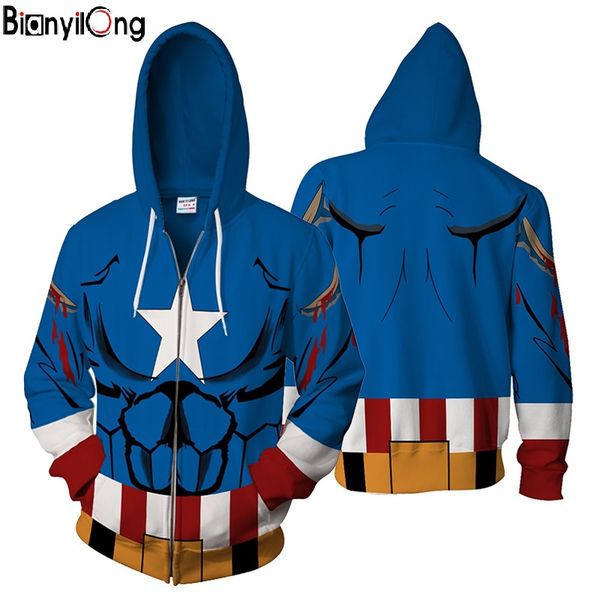 

2019 new fashion hoodies men warm liner marvel sweatshirt men sweatshirt cartoon hip hop, Black