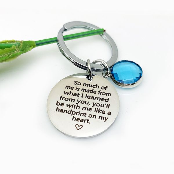 

2019 new teacher and student gifts so much me is made from what i stainless steel keychain, Silver