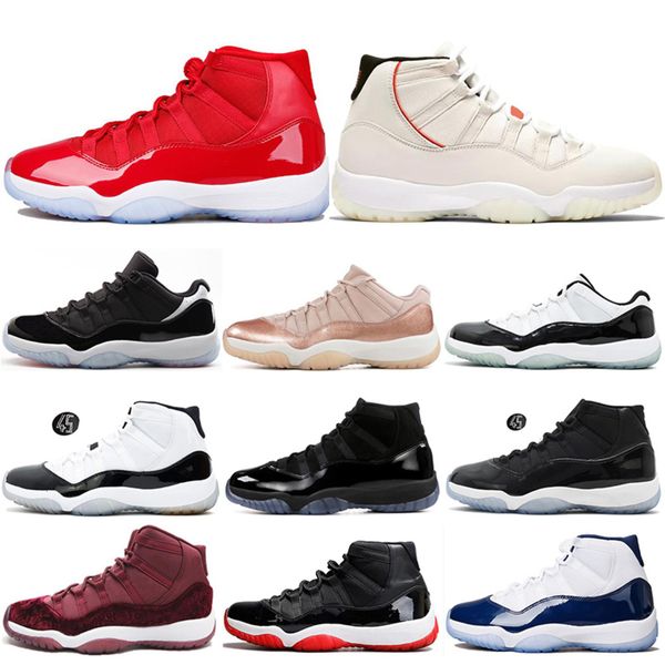 

11 11s basketball shoes red platinum tint concord 45 cap and gown gym red space jam gamma blue basketball shoes sports sneakers