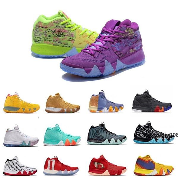 

с коробкой]4s kyrie iv lucky charms мужская баскетбольная обувь мужчины высшего качества irving 4 confetti color green дизайнерские кроссов