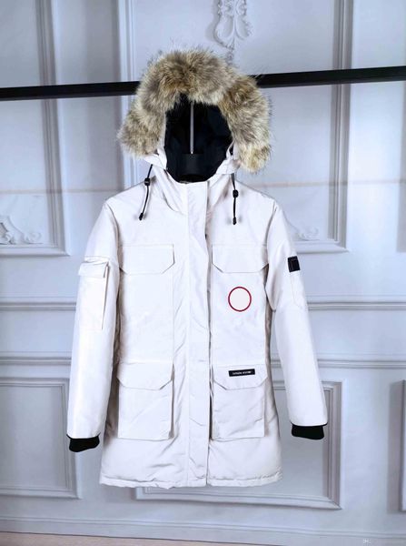 

brand custom down jacket designer jacket outdoor parka fashion slim coat luxury big fur collar casual cardigan, Black