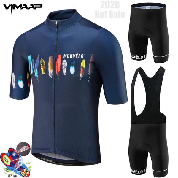 

2020 morvelo pro bicycle team short sleeve men's cycling jersey summer breathable cycling clothing sets, Black;blue