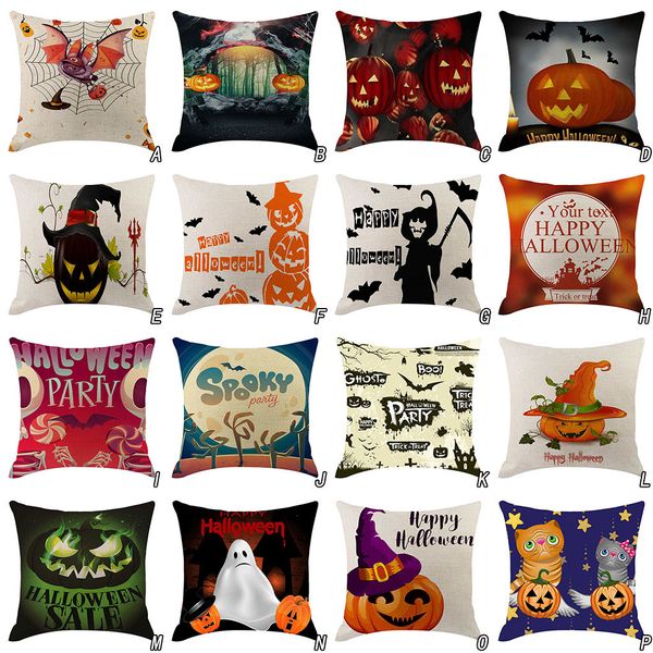 

halloween pumpkin pillow cover pillowcases decorative sofa cushion cover car pillow case l0808