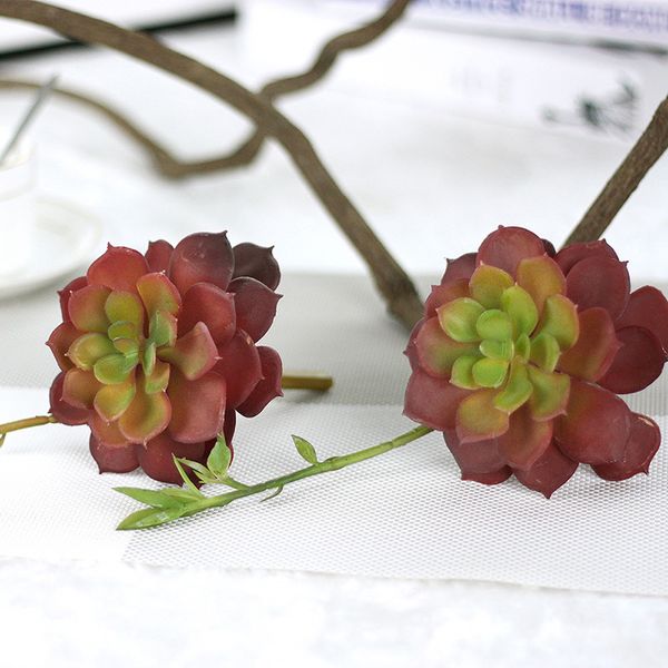 

artifical plastic succulent plant cactus echeveria flower home office decor gift