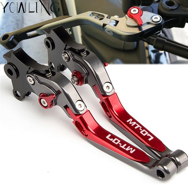 

cnc adjustable handle levers motorcycle brake clutch levers for yamaha mt07 mt-07 mt 07 fz-07 fz07 2014 2015 2016 2017 2018