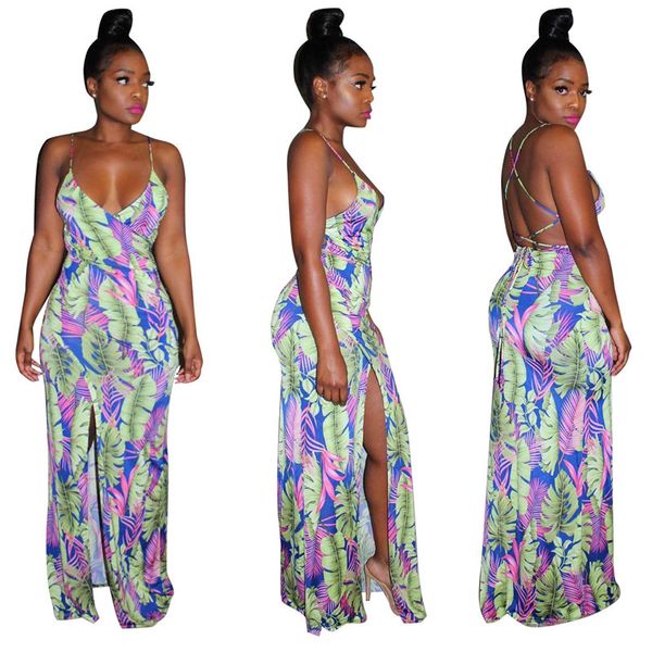 

сексуальное богемное платье с цветочным принтом для женщин с длинным макси-бретелькой спагетти с длинным рукавом и v-образным вырезом без сп, Black;gray