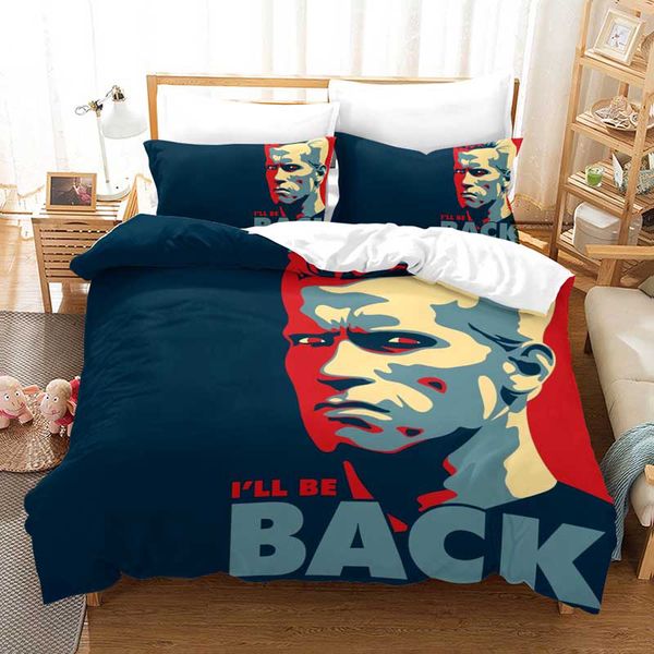 

the terminator 3d bedding set duvet covers pillowcases arnold arnold schwarzenegger comforter bedding sets bedclothes bed linen