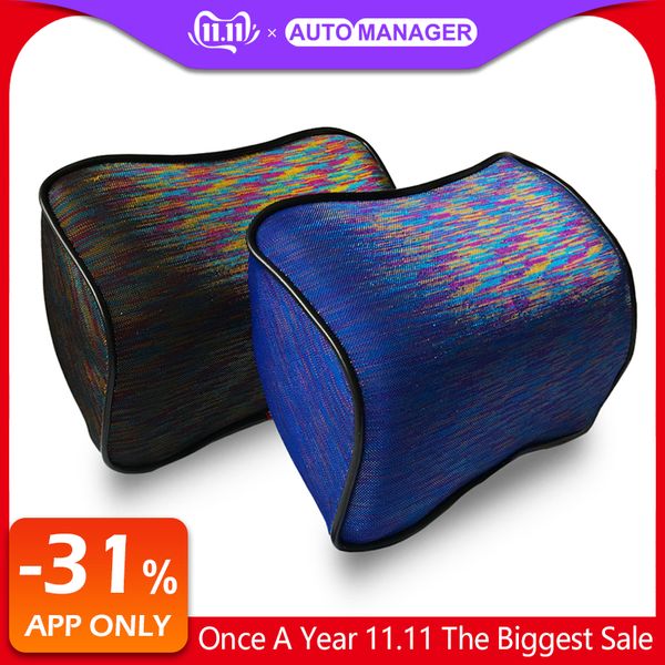 

memory foam car headrest pillow neck rest waist support cushion auto back massage pillows car accessories