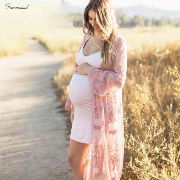 

блузки женщины высокое качество цветок кружева кардиган с длинным рукавом с длинным рукавом пляж открытый кимоно печати кардиган длинные топ, White