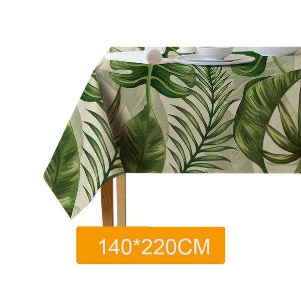 

хлопок белье leaf pattern столовая скатерть главная водонепроницаемый защитный пыле съемная анти dirt многоразовый lightweight