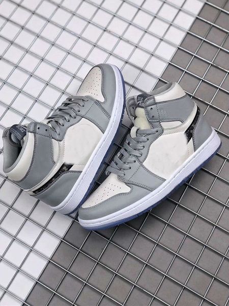 

new release 1 high og brand 1s basketball shoes man woman white grey black men sport designer sneakers