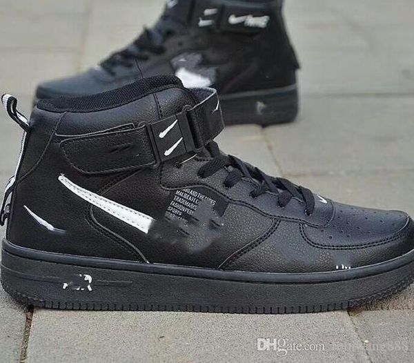 

марка 1 полезность classic black white dunk мужчины женщина повседневная обувь красной спорт скейтбординг high high cut пшеничного прохожден, Black;red