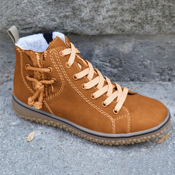

vertvie plus size ankle boots women platform low heels women's boots buckle shoes thick heel short boot ladies drop shipping, Black