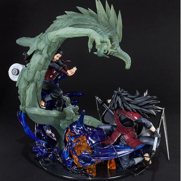 

new anime naruto shippuden uchiha madara and senju hashirama pvc action figure collectible model toys for children gift y200421