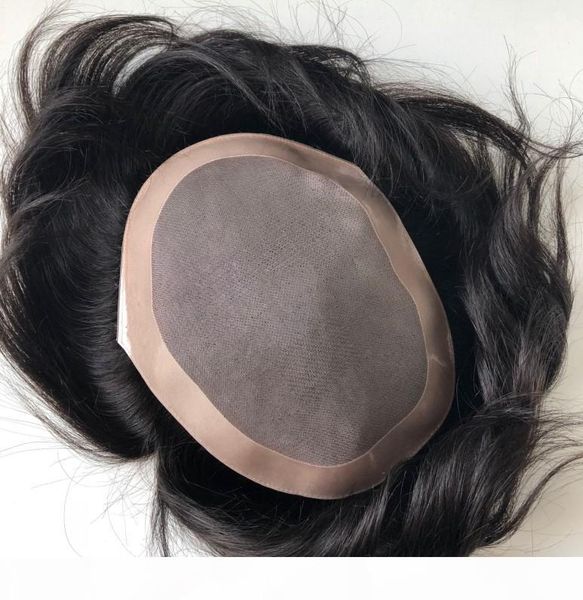 

mono with pu perimeter toupee selling black hair unprocessed virgin brazilian human hair straight toupee for black men