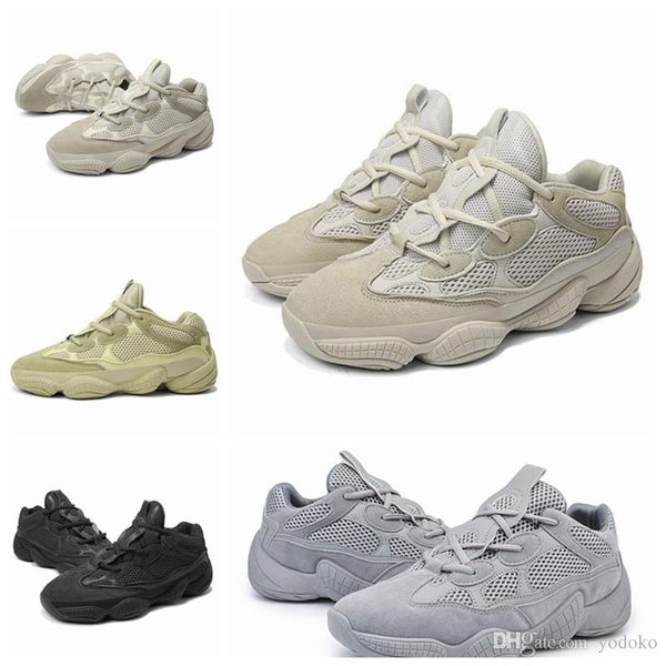 

2019 new salt 500 kanye west casual shoes men designer shoes super moon yellow blush desert rat 500 trainers sneakers