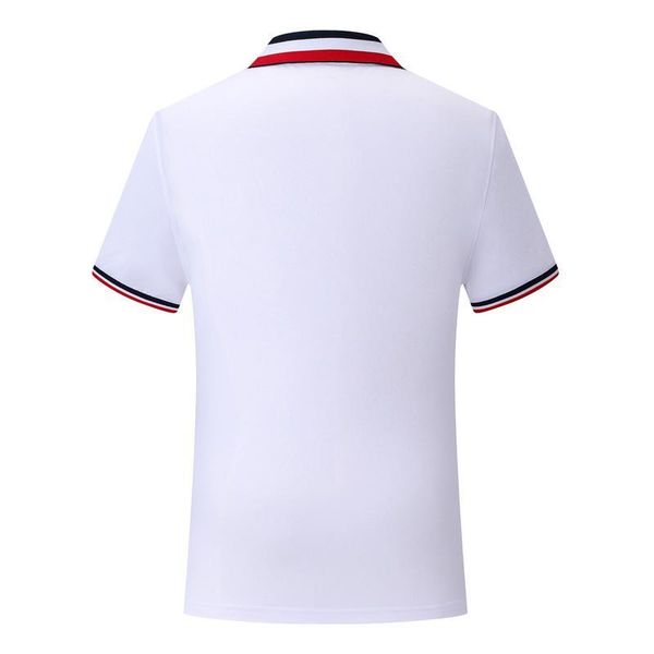 

t-shirt uniform white sd chongfu 899047new fashion classic three-color striped collar short-sleeved polo shirt comfortable and breathable, Black