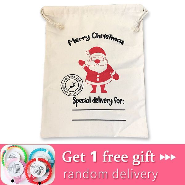 

santa sacks christmas stocking drawstring canvas santa bag large claus gift bag personalized 2019 decoration