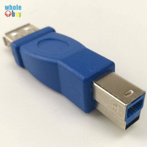 USB 3.0 ad alta velocità Tipo A Femmina a Tipo B Maschio o Tipo A Femmina a Tipo B Femmina Adattatore connettore Adattatore convertitore USB 3.0 200 pz/lotto