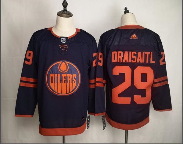 

mstanley cup edmonton oilers brand 100% stitched hockey jerseys 29 leon draisaitl 97 connor mcdavid 93 ryan nugent-hopkins, Black;red