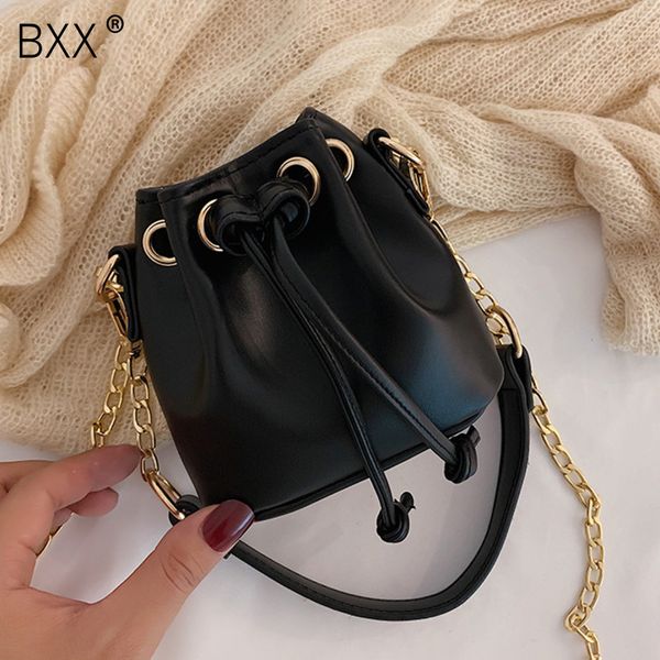 

bxx] women's single shoulder crossbody bag all-match flap 2020 summer chain bucket bag casual drawstring messenger bags hf852