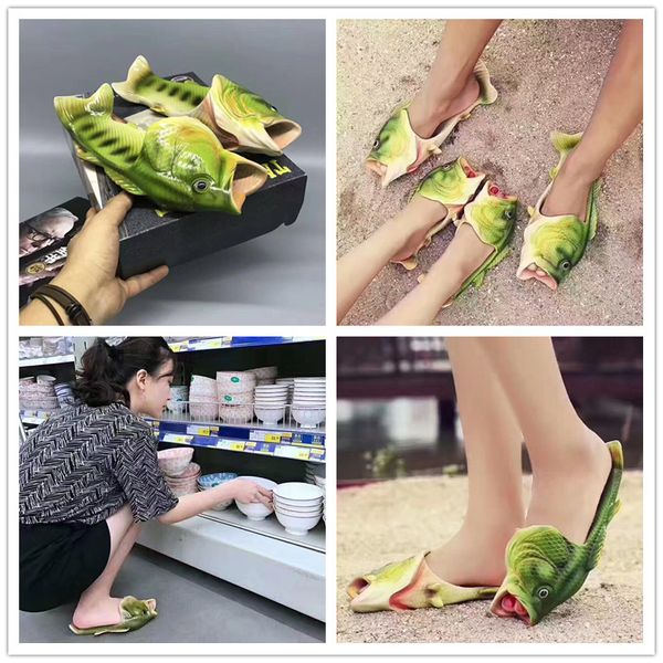 Venda quente- peixes carpa chinesa desenhista slides sapatos mulheres homens pais crianças crianças moda barato sandálias ao ar livre casual slipper tamanho 31-44