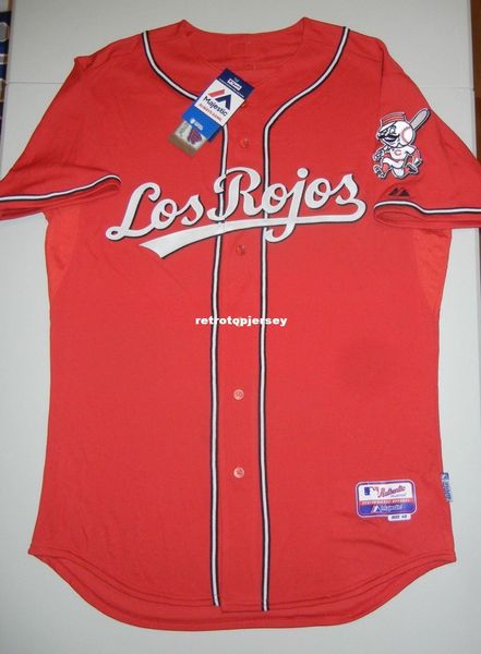 

retro majestic cool base jersey blank nwt red los rojos votto mens stitched baseball jerseys, Black;blue