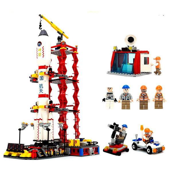 

679pcs совместимый legoinglys city spaceport space shuttle launch center кирпичи строительный блок развивающие игрушки для детей 8815