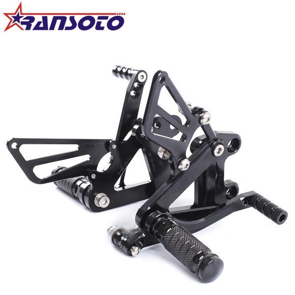 

ransoto полный алюминиевый мотоцикла с чпу регулируемые rearsets задний устанавливает подножки для запросу zx6r zx в-6р 1999-2002