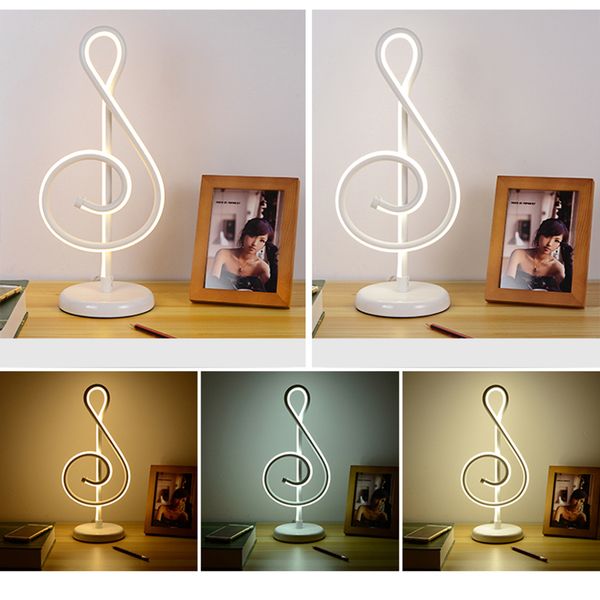 2019 25w Modern Golden Music Note Bedroom Led Desk Lamp Artistic Home Living Room Bedside Decoration Night Light Gift For Family From Ryanpeng 4 88
