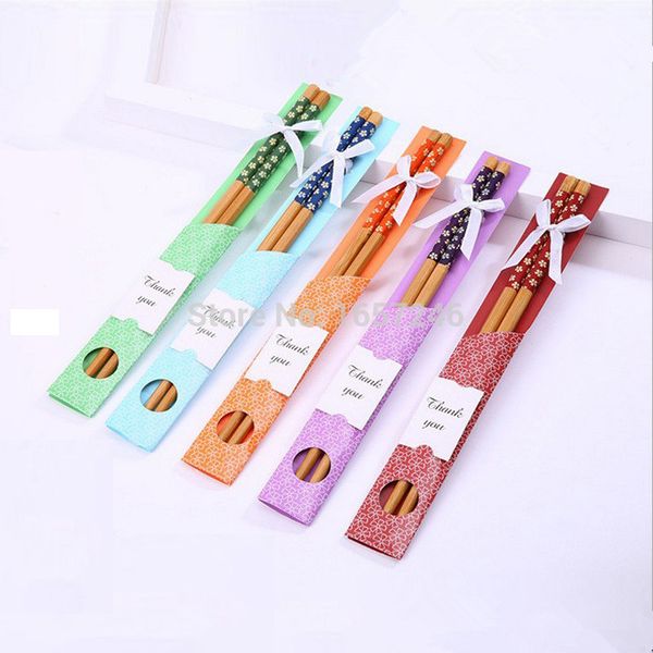 

150pairs china "east meet west" natural bamboo chopsticks tableware wedding favor gift souvenirs dhl shipping