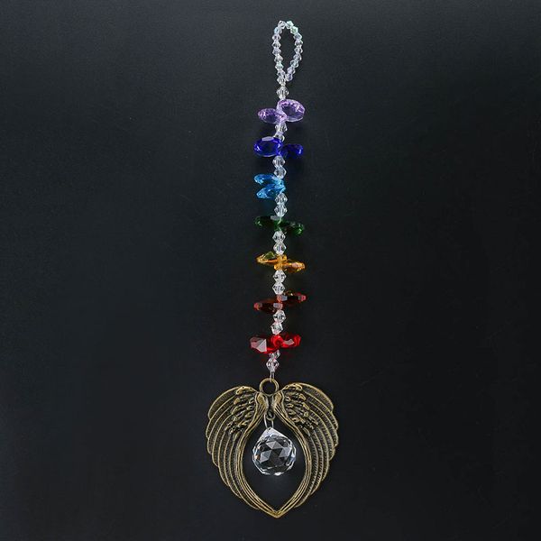 

h&d new coming angel wings pendant crystal beads chain hanging decoration
