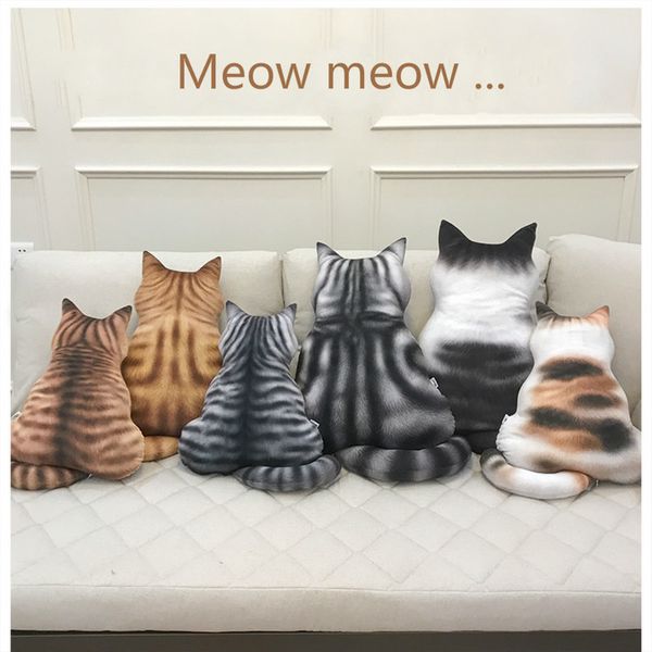 

lhx ins cute назад shadow cat подушка диван подушка домашнее украшение 3 размер 5 стиль объятия комфортно lx1003 h1