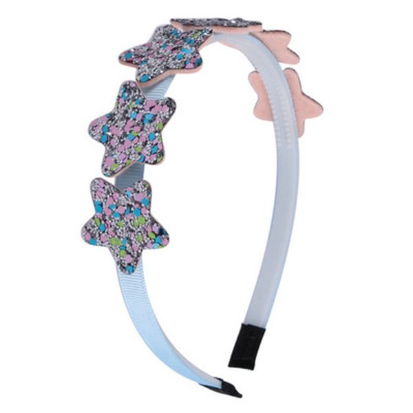 

1pc new pink star hair band sequins fashion girl 1pc new beauty and beauty888 afndi, Silver