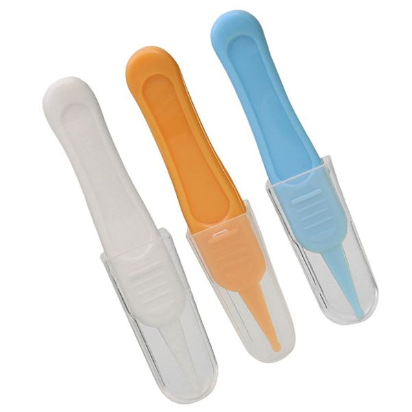 

baby dig booger clip infants clean ear nose navel safety tweezers safe forceps cleaning supplies wholesale 100pcs