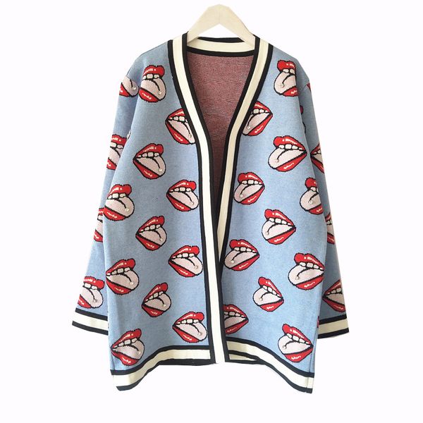 

2020 fashion luxury designer women sweaters printing brand knitted cardigan sweaters women casual sweater clothes v-neck, White;black