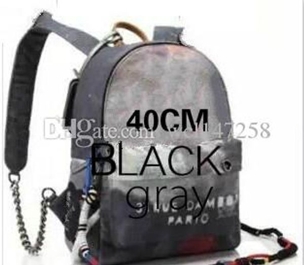 

fashion backpack style graffiti printed canvas backpack rope bag embroidered with multicolored print canvas backpack school bag