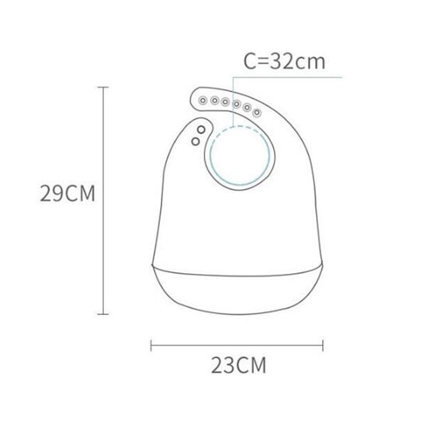 

simple adjustable cartoon silicone baby bibs newborn girls boys feeding burp cloth drooling scarf saliva waterproof baby bibs