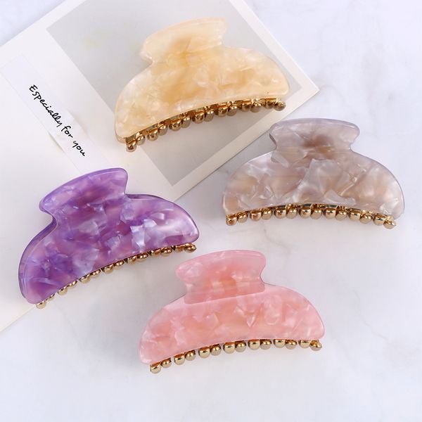 

candy color acrylic hairpin women girls hair clip clamp fashion shower hair holder claw accessories for ladies