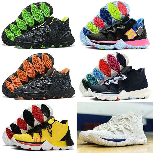 

2019 new limited 5 men kyrie basketball shoes 5s black magic for kyries chaussures de basket ball mens trainers sneakers zapatillas 40-46