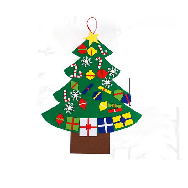 

diy felt christmas tree new year gifts kids toys artificial tree wall hanging ornaments christmas decoration for home