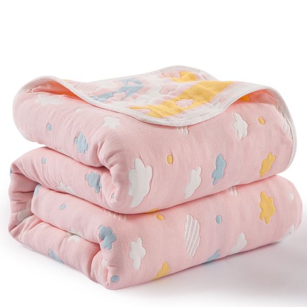 

cotton baby blanket baby bedding children cover sofa quilt 6 layer muslin swaddle for infant kids playing blanket 120*150cm
