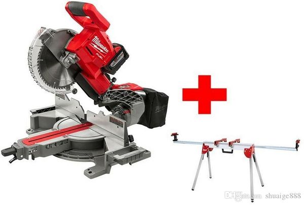 

Milwaukee liding compound miter aw kit 18 v li ion bru hle cordle 10 in