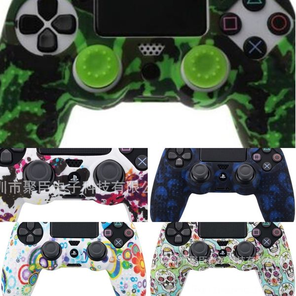 

mzjth scary party faceplate front housing shell case repair part for ps4 pro slim controller jdm-040 jdm-055 jdm-050