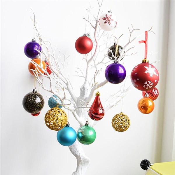 

funpa christmas hanging ornaments set colorful printed christmas ball creative tree decor ball ornament