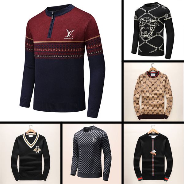 

2019 new late t de igner autumn winter men weater cla ic fa hion pullover men brand crew neck clothing with 5 ize d