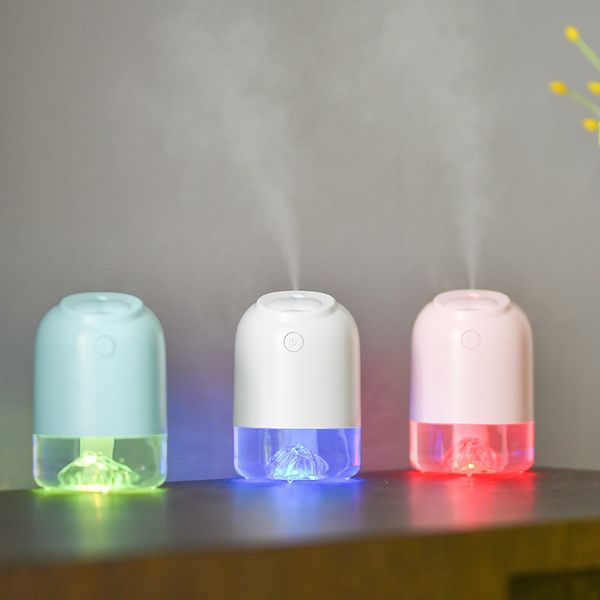 

kbaybo 350ml creative seal mini usb air humidifiers car ultrasonic mist maker aromatherapy essential oil diffuser with led lamps
