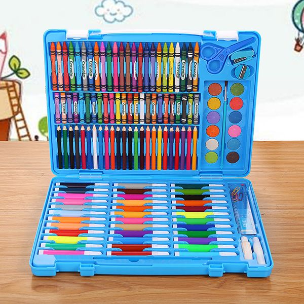 

creative 150pcs artistic set crayons watercolor pen colored pencil oil pastel gift set for student drawing doodle art supplies