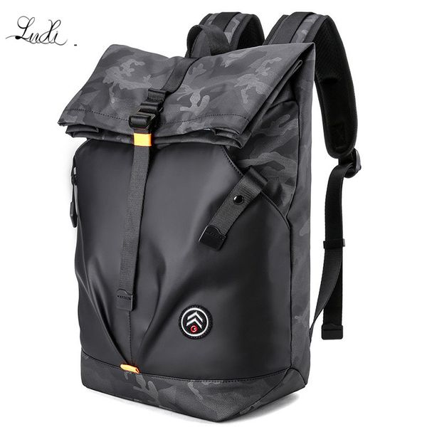

2019 new fashion men's backpack fashion two-shoulder bag leisure bag leisure student backpack